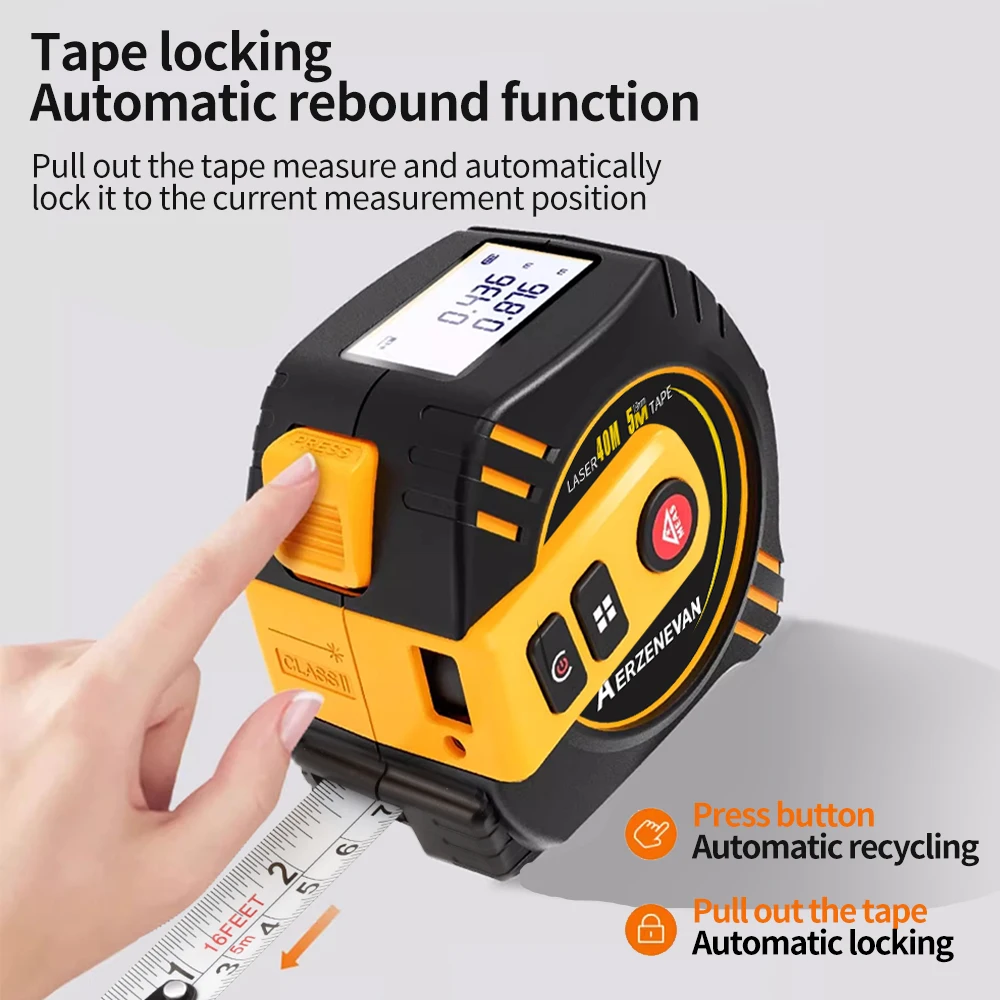 Industrial Laser Rangefinder - Pita Ukur Laser 80m Alat Pengukur
