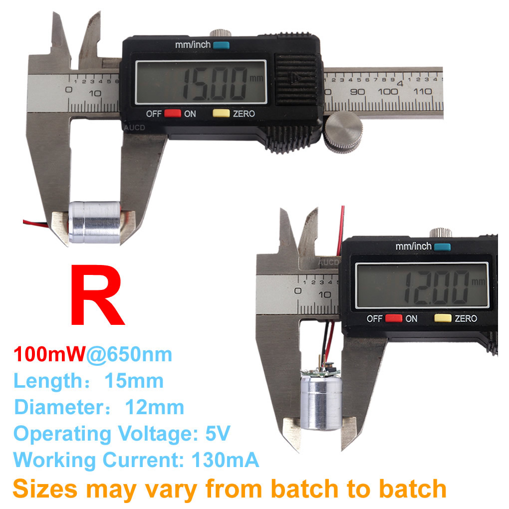 Φ12x15mm DC 5V Merah-100mW Hij - Industrial Blue Laser ulasan dan harga