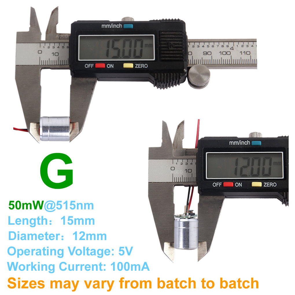 Φ12x15mm DC 5V Merah-100mW Hij - Industrial Blue Laser ulasan dan harga