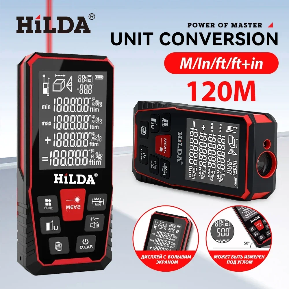 HILDA pengukur jarak Laser 50M - Industrial Laser Rangefinder ulasan dan harga
