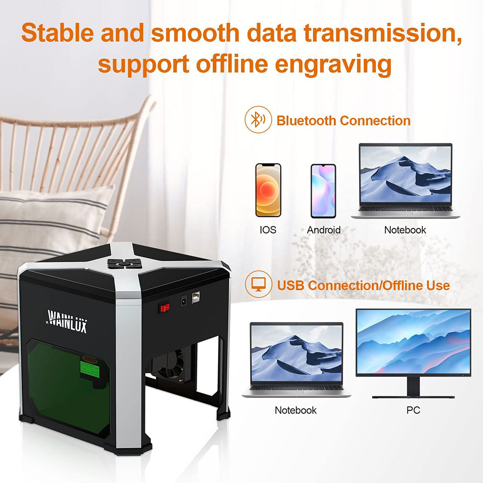 Mesin Pengukir Laser Wainlux K - Industrial Laser Removal ulasan dan harga