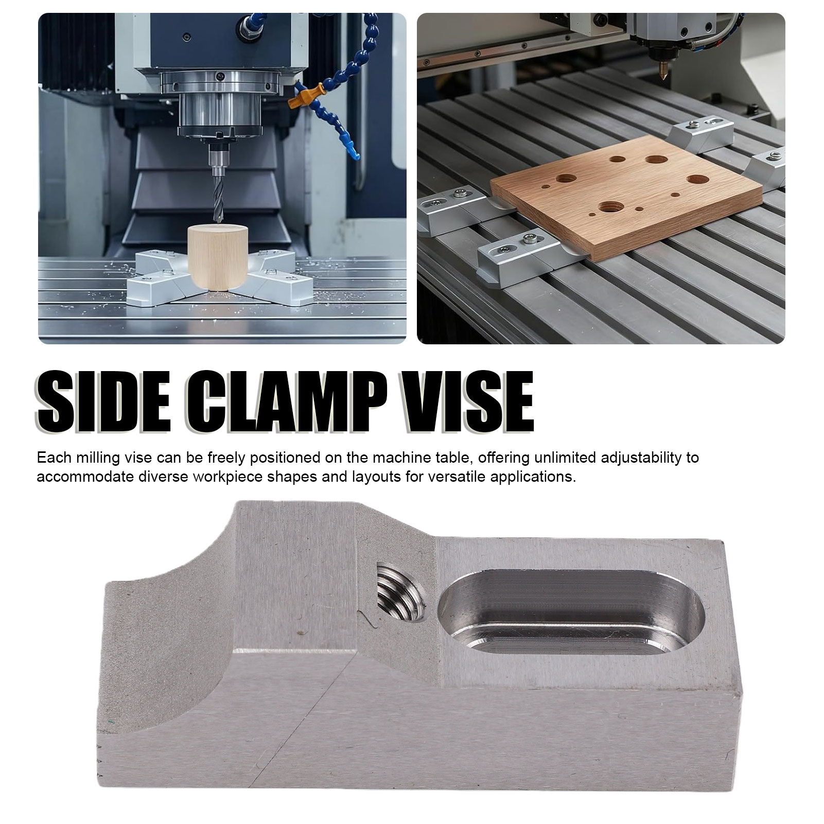 2 Buah Klem Samping Vise S136H - Cnc Milling Machine ulasan dan harga
