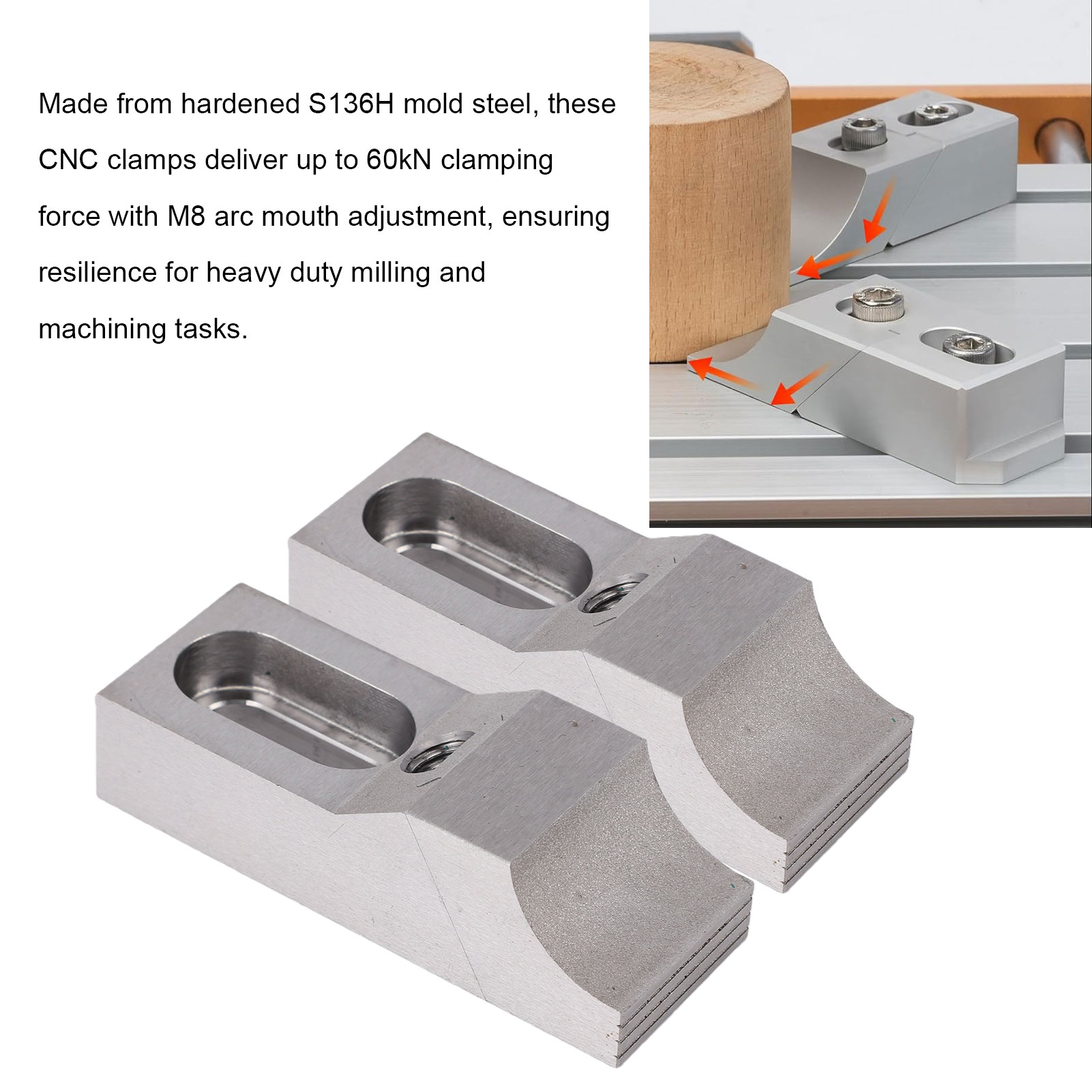 2 Buah Klem Samping Vise S136H - Cnc Milling Machine ulasan dan harga