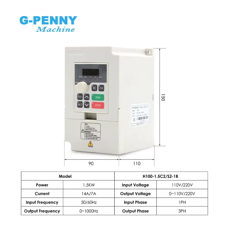 Kustomisasi G-PENNY 110v/220v  - Cnc Milling Machine ulasan dan harga