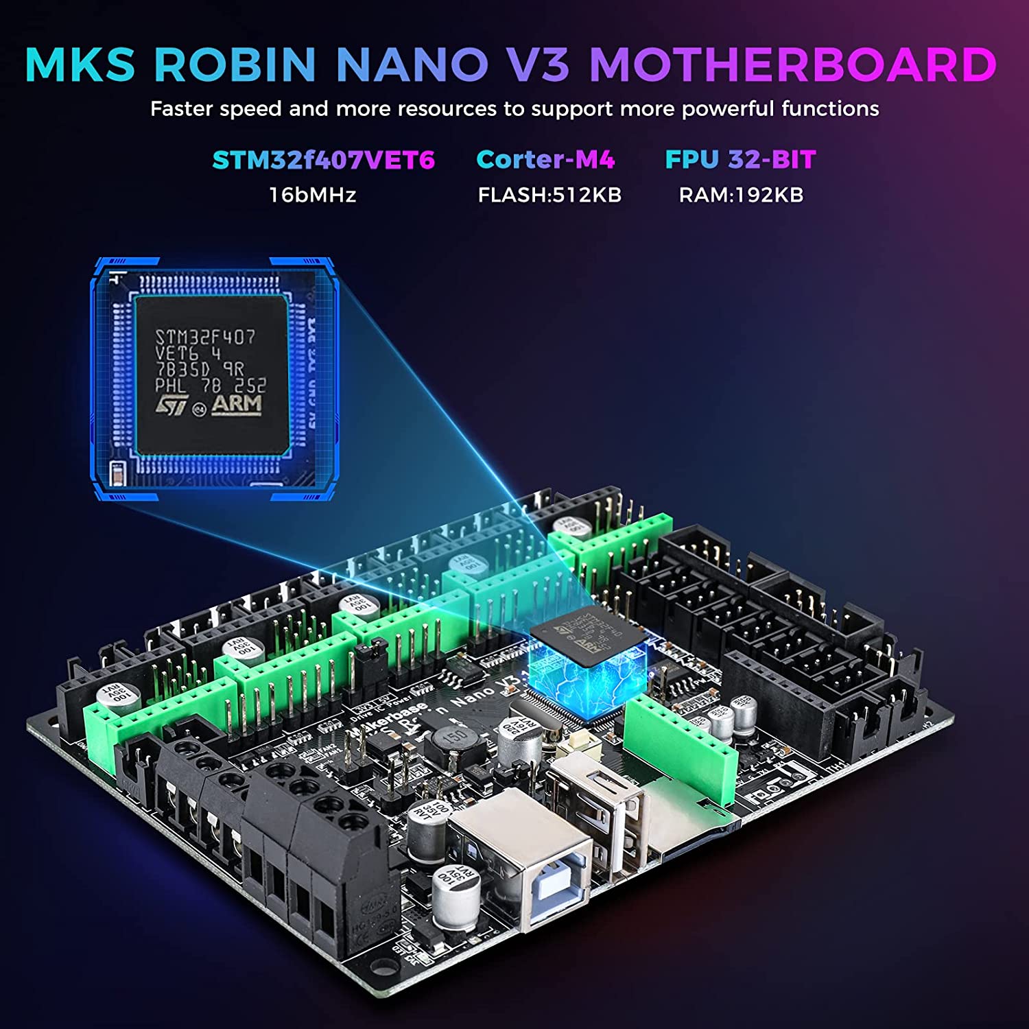 Makerbase MKS Robin Nano V3 32 - Laser Controller Board ulasan dan harga